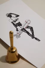 Aquarelle NI VUE NI CONNUE x Céline Achour 🇫🇷 – Image 2