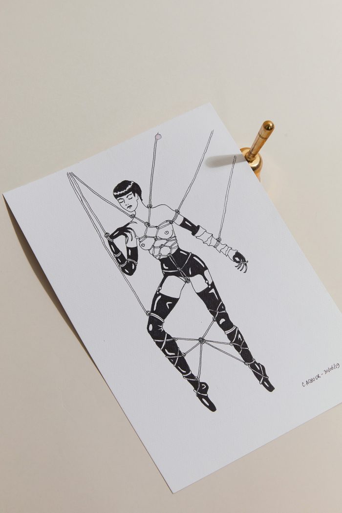 Aquarelle LA VEUVE NOIRE x Céline Achour 🇫🇷 – Image 1