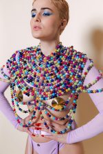 Top en perles  PERLES DE PLUIE