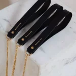 Laisse en cuir gravée EMMENEZ-MOI, 24k 🇫🇷