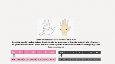 guide de taille Gants by Monsieur K