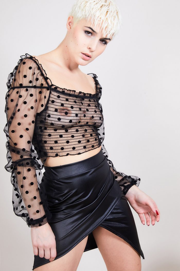 Top en tulle transparent AMANDA – Image 1
