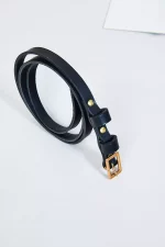 Ceinture en cuir Femme SIMONE Noir x L'Anguille Paris 🇫🇷 – Image 8