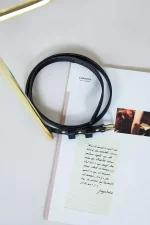 Ceinture en cuir Femme OLYMPE Noir x L'Anguille Paris 🇫🇷 – Image 4