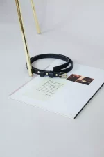 Ceinture en cuir Femme OLYMPE Noir x L'Anguille Paris 🇫🇷 – Image 9