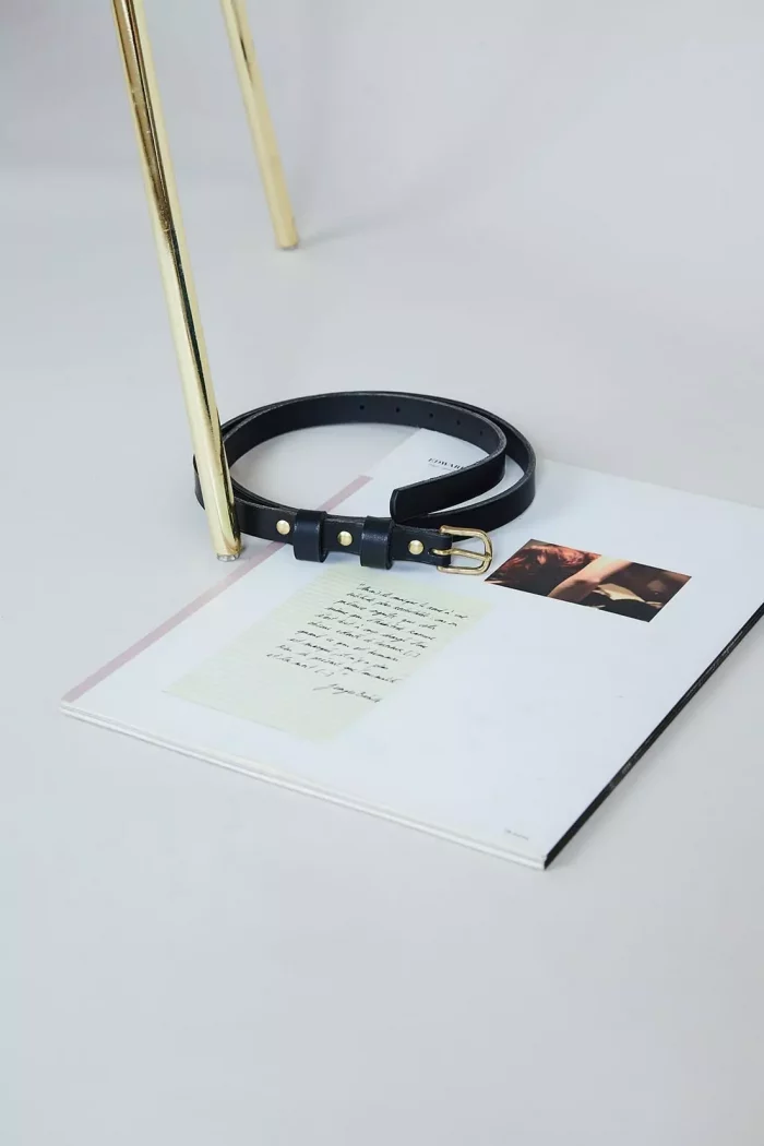 Ceinture en cuir Femme OLYMPE Noir x L'Anguille Paris 🇫🇷 – Image 9
