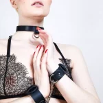 Set x Menottes en cuir Noir L'AVERTISSEMENT x L'Anguille Paris 🇫🇷