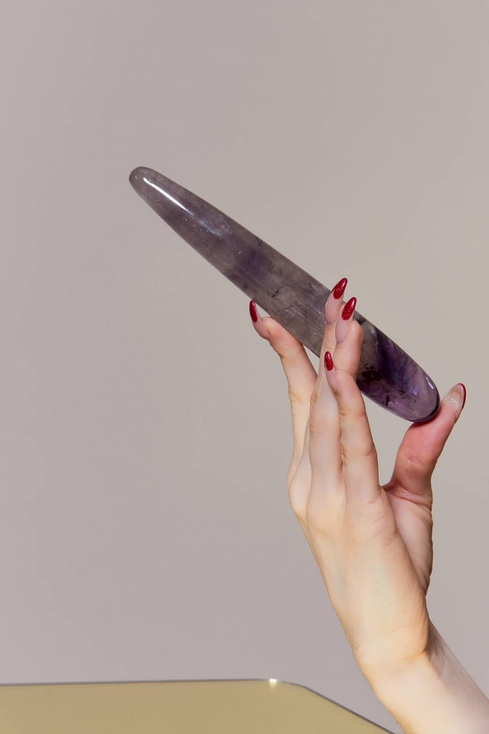 Dildo BRÛLANTE VIOLETTE en Pierre – Image 4