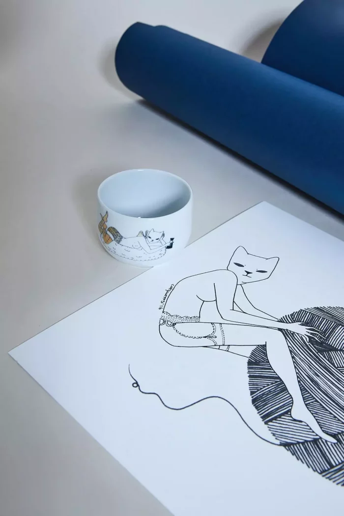 Petit Bol en porcelaine SUSHI KITTY x Catpurrrs 🇫🇷 – Image 5