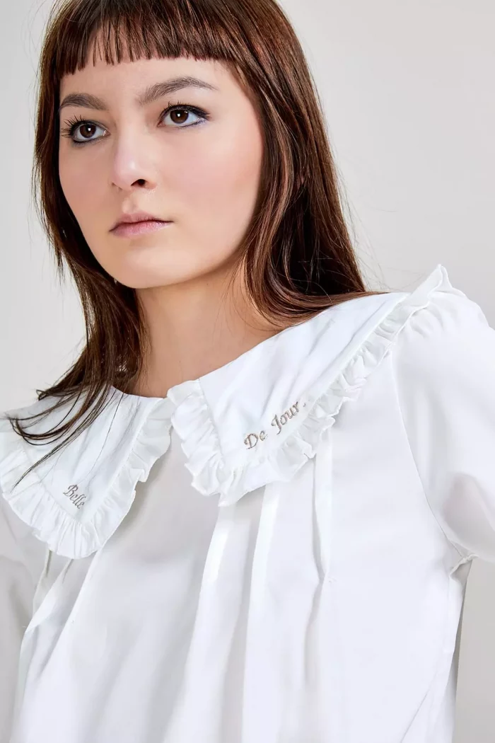 Chemise brodée Emmanuelle BELLE DE JOUR 🇫🇷 – Image 5