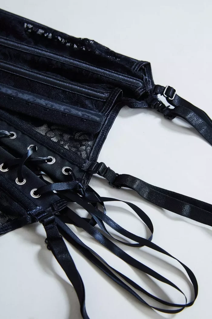 Corset noir en dentelle CLIMAX – Image 6