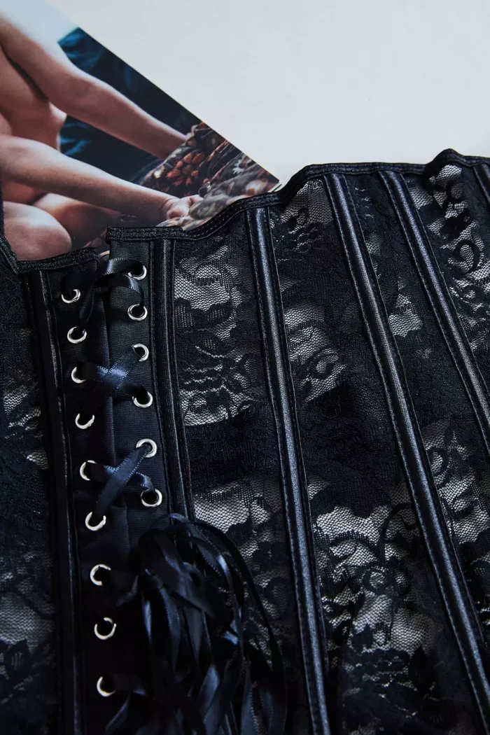 Corset noir en dentelle CLIMAX – Image 9