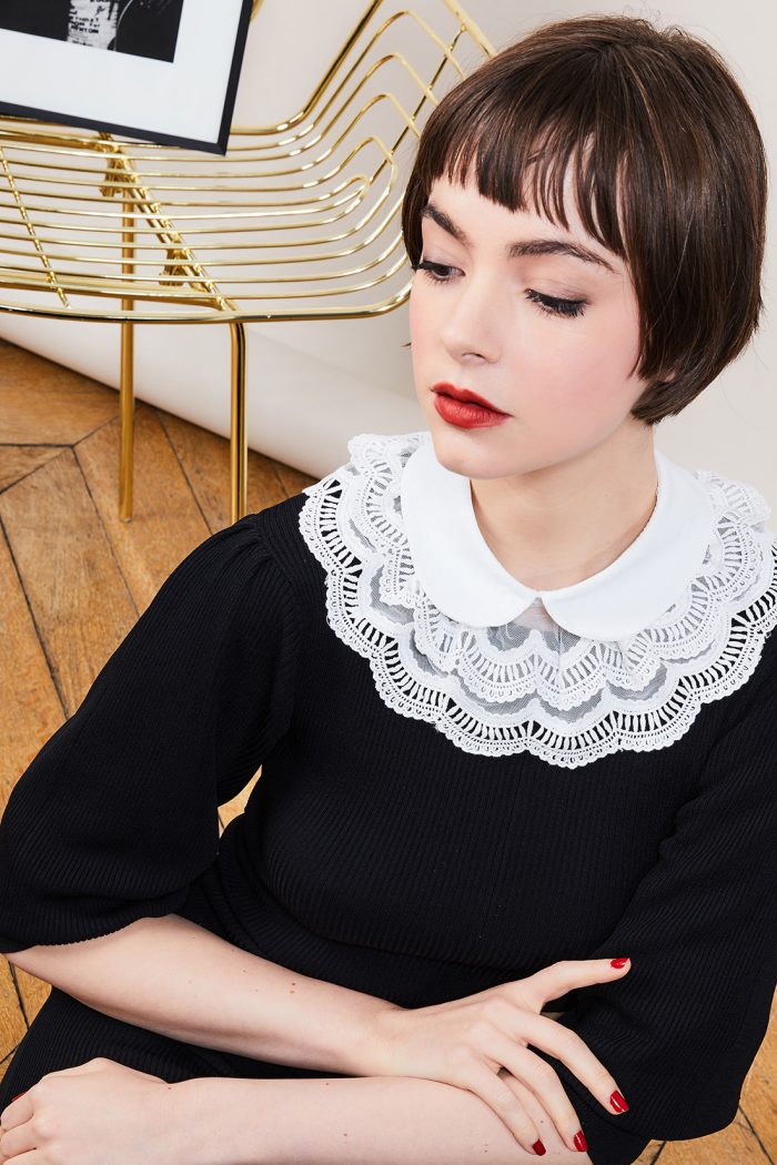 Col Claudine dentelle brodé OUVRE LA BOUCHE 🇫🇷 – Image 6