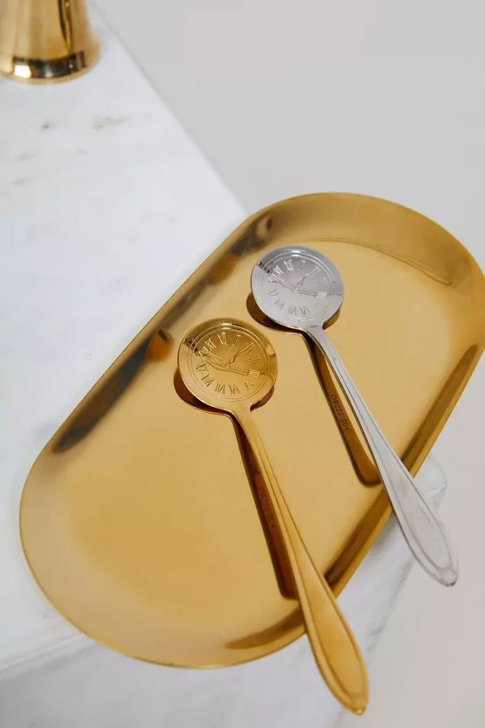 Cuillère gravée JUSTE A TEMPS – Image 1