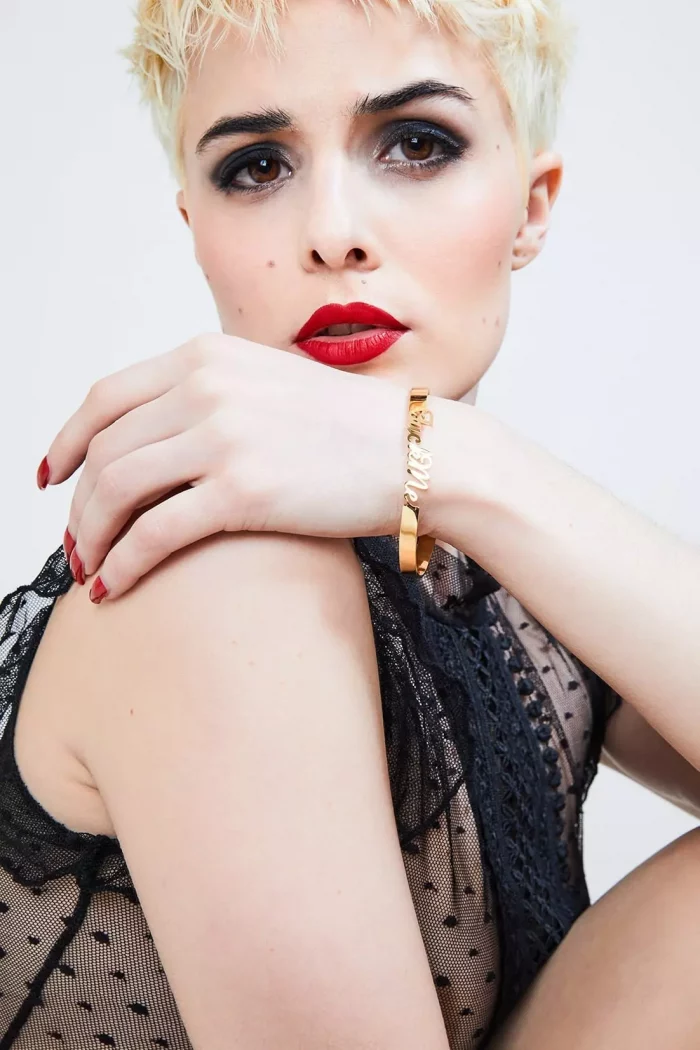Bracelet #lesmotsdoux FUCKME Gold – Image 1