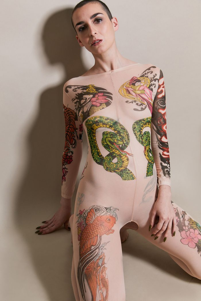 Catsuit ouverte DAISUKI en lycra – Image 5