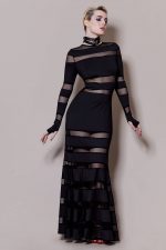 Robe noire ajourée DOLCE VITA – Image 3