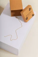 Long Thin Chain Simple EARRING x Domestique 🇫🇷 – Image 9
