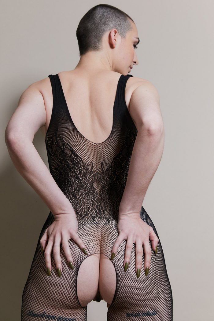 Catsuit Ouverte DRIPPED OUT en Résille – Image 3