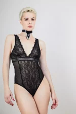 Body Noir en dentelle AIMEE – Image 2