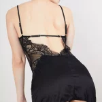 Nuisette en dentelle Noire THE OTHER SIDE x Audace