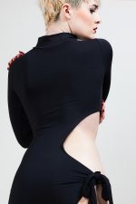 Robe noire à découpe XCESS – Image 6