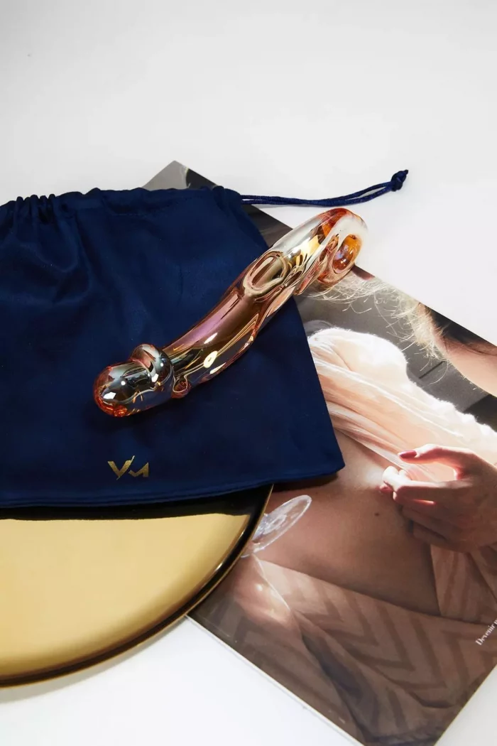 Dildo en verre irrisé FLEUR DE PAN – Image 3