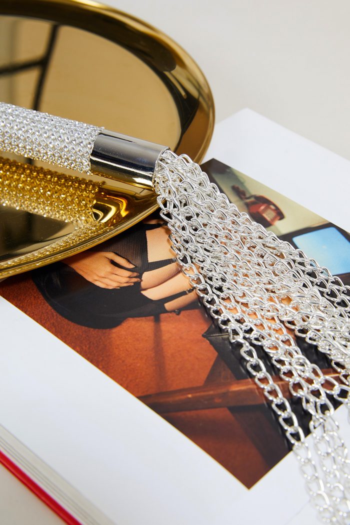 Martinet FANCY en acier & strass – Image 1