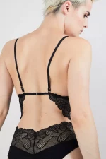 Body Noir en dentelle CANTIQUE DES CANTIQUES – Image 6