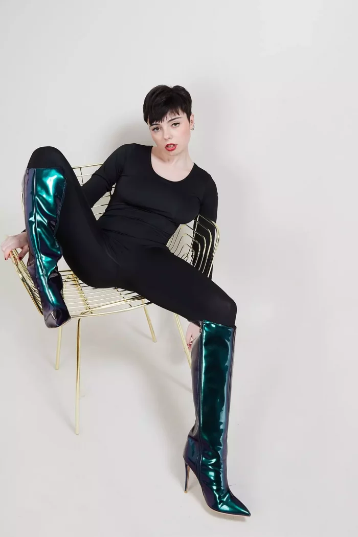 Catsuit LA FAVORITE en lycra zentai noir opaque – Image 5