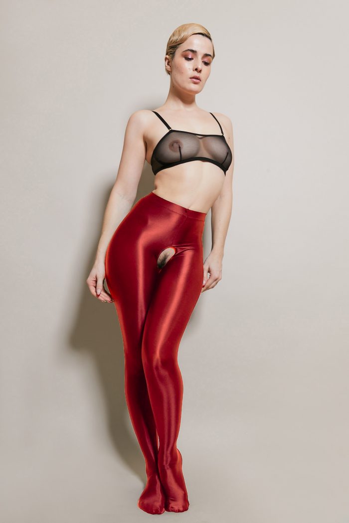Collants ouverts LA DANSEUSE Zentai opaque – Image 1