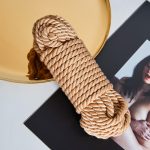 L'APPARTENANCE, Corde à shibari en coton tissé Natural 10 mètres ø8mm finition Métal