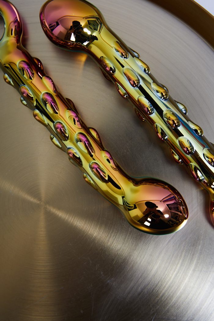Dildo en verre multicolore LE FLAMBOYANT – Image 1
