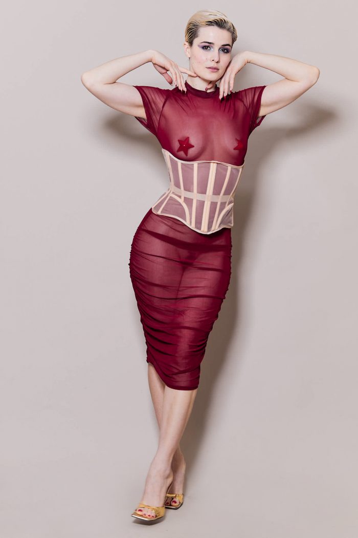 Robe en mesh transparent SENSEI – Image 11