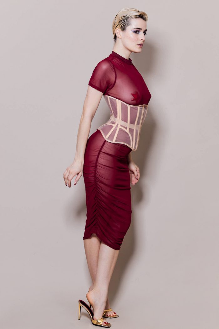 Robe en mesh transparent SENSEI – Image 10