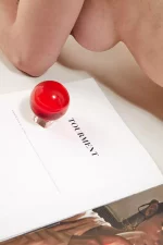 Gape-ball Rouge, Boule de training anal LIRE L'AVENIR DANS TON CUL – Image 3