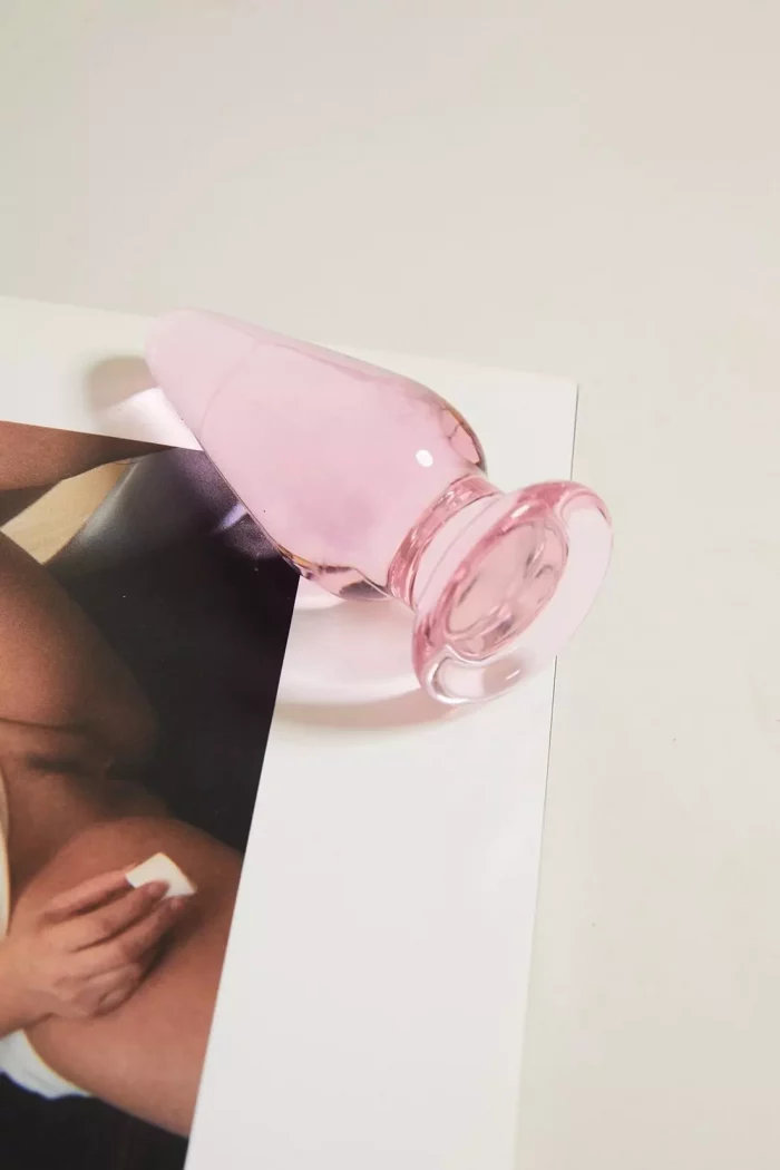 Set x 3 Plug Anal Pink en verre MON AMIE LA ROSE – Image 2