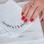 Mouchoir brodé en coton JUSQU'A L'AUBE 🇫🇷