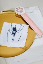 Mouchoir brodé PETIT ANIMAL x Thi.Dee 🇫🇷