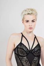 Body Noir en dentelle ECHEC ET MAT x Audace – Image 4