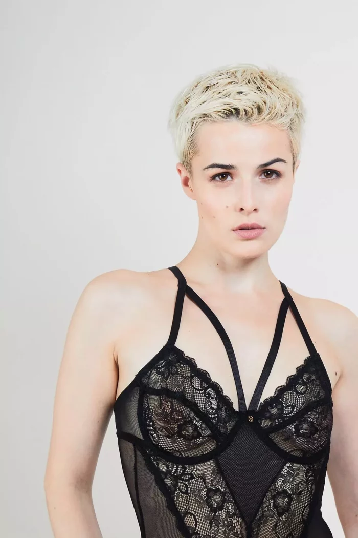 Body Noir en dentelle ECHEC ET MAT x Audace – Image 4