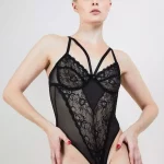 Body Noir en dentelle ECHEC ET MAT x Audace