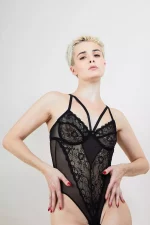 Body Noir en dentelle ECHEC ET MAT x Audace – Image 5