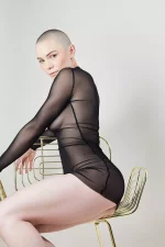 Robe noire transparente NECESSARY DISCIPLINE – Image 5