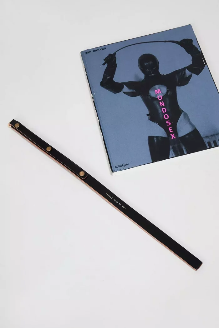 Paddle en cuir noir PRENDS SOIN DE MOI, 24k 🇫🇷 – Image 3