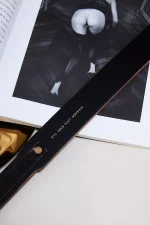 Paddle en cuir noir S'IL VOUS PLAIT MONSIEUR, 24k 🇫🇷 – Image 5