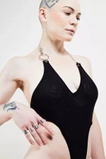 Body noir en tulle PAR EN DESSOUS – Image 5