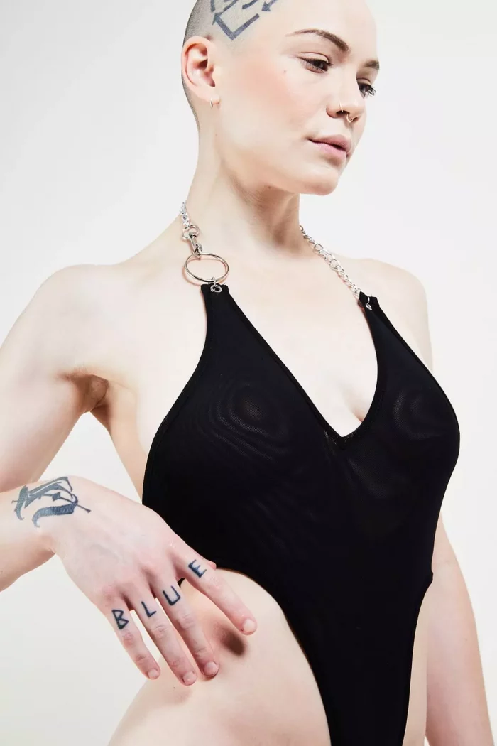 Body noir en tulle PAR EN DESSOUS – Image 5