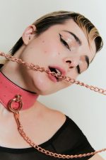 Set 2 pièces Collier 'O-Ring Curve Large' + Laisse PINKPARADISE large x Liebe – Image 7