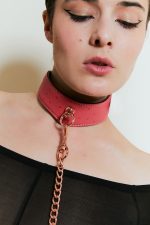 Set 2 pièces Collier 'O-Ring Curve' + Laisse PINKPARADISE x Liebe – Image 6